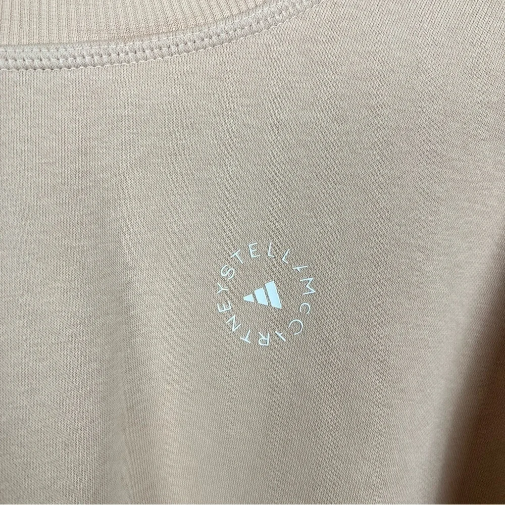 Stella McCartney Adidas Light Pink Cropped Crewneck Sweater Size XS - Picture 3 of 6